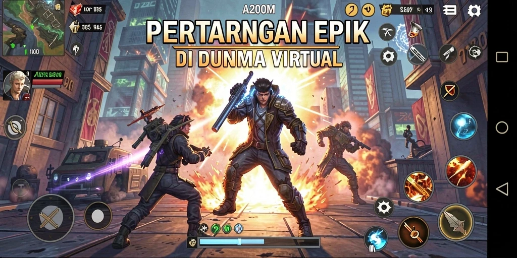 Tampak aksi bertarung mendebarkan di dalam A200M.