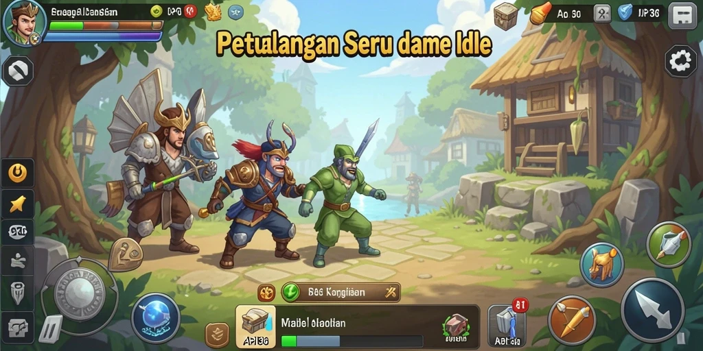 Tampilan gameplay seru dari API36 dengan elemen Idle yang menarik.