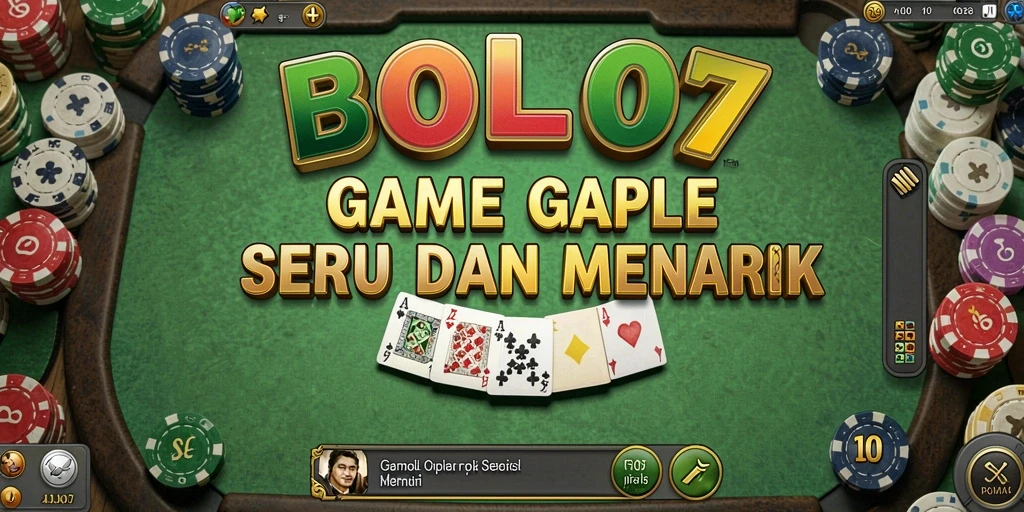 Screenshot BOLA07 menampilkan keseruan bermain Gaple.