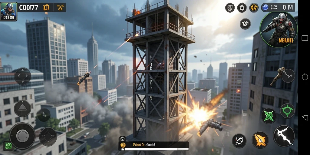 Tampilan gameplay C0077 dengan strategi Tower Defense yang menarik.