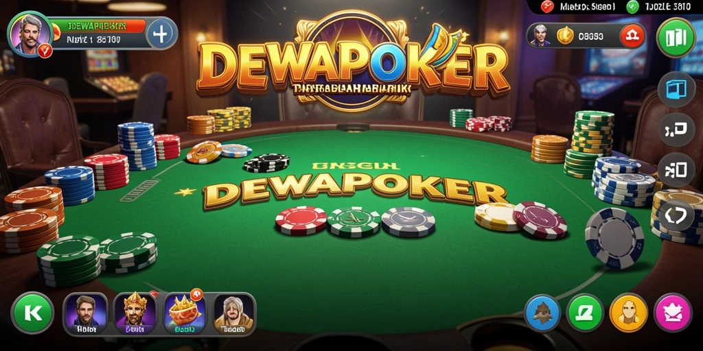Tampilan gameplay DEWAPOKER yang menggugah selera dan menantang.