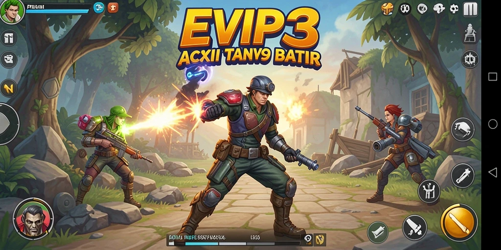 Tampilan gameplay seru dari EVIP3 yang penuh aksi.