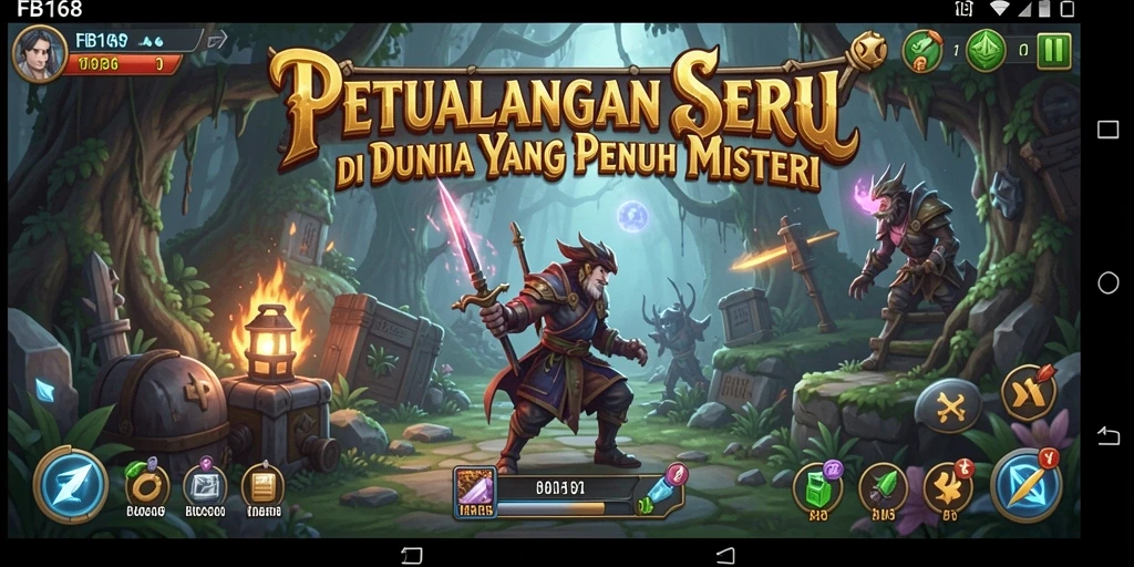 Gameplay FB168 menampilkan petualangan epik yang mendebarkan.