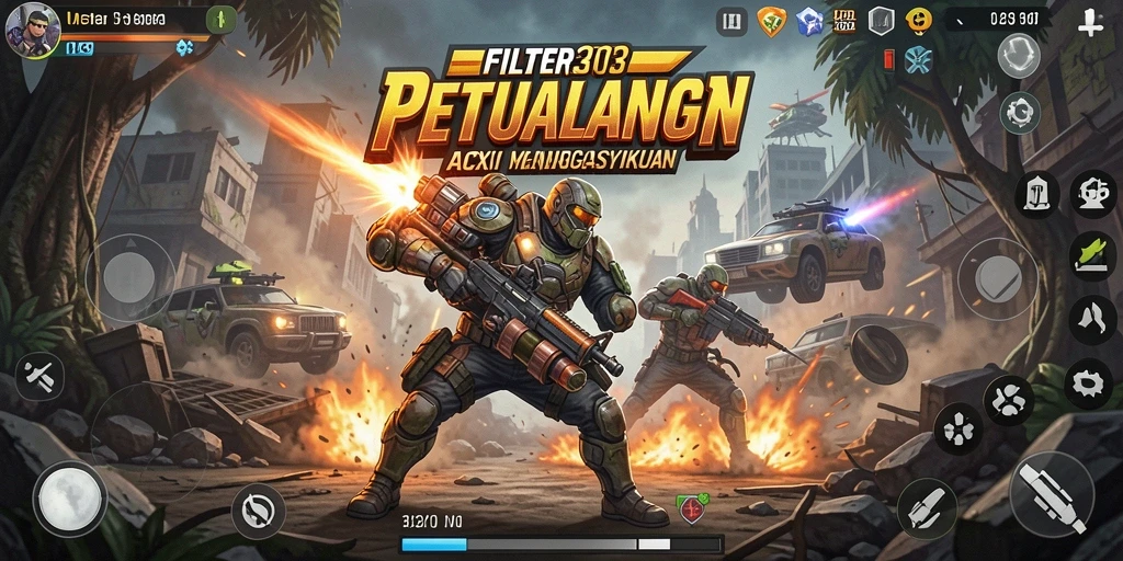 Gameplay intens dari FILTER303 yang penuh aksi.