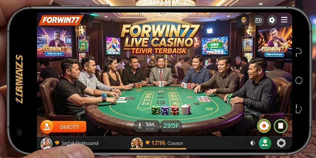 Tampilan gameplay Live Casino yang menarik dan interaktif di FORWIN77.