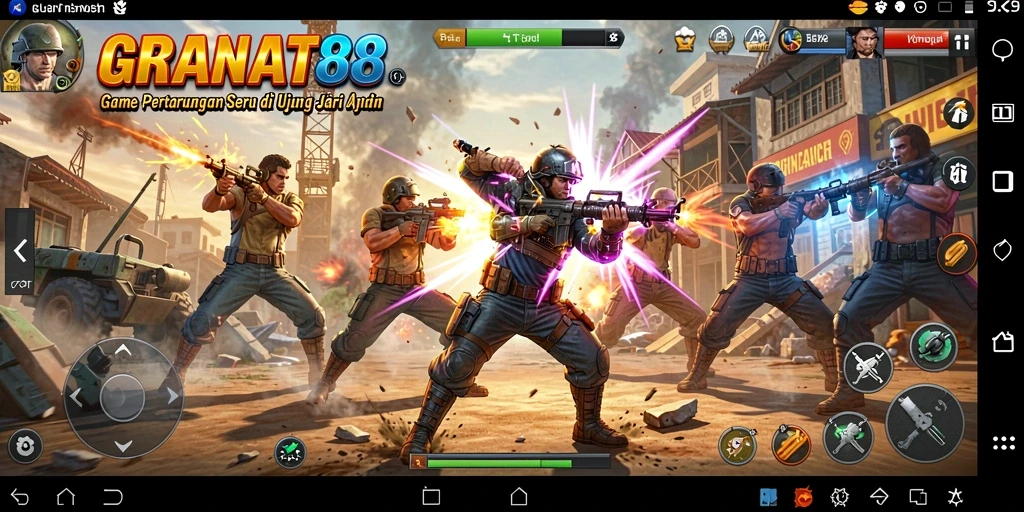 Tampilan screenshot <strong>GRANAT88</strong> yang menampilkan aksi pertarungan seru.