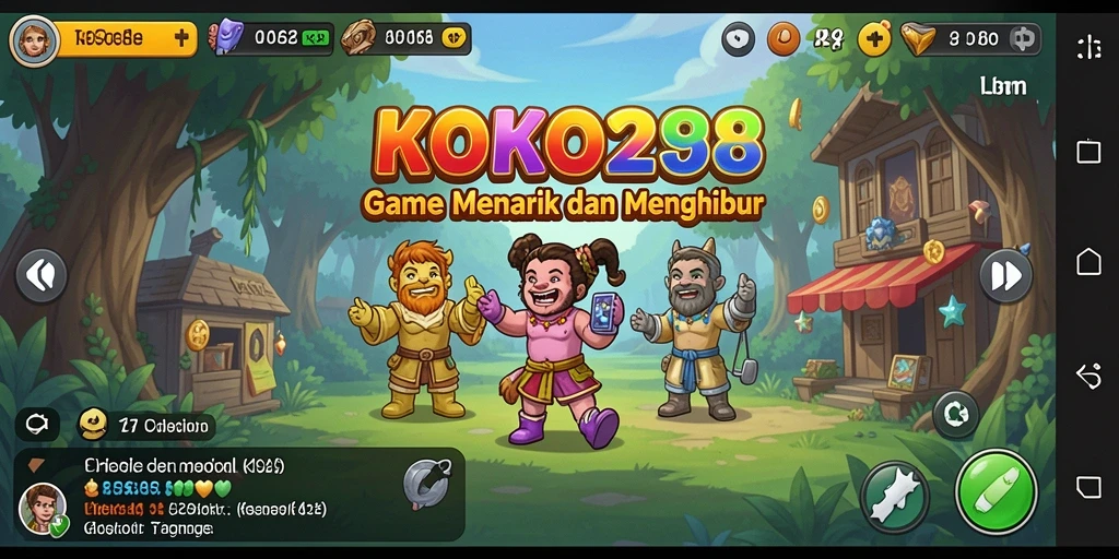 Tampilan gameplay yang seru di KOKO288 saat membangun kerajaan.