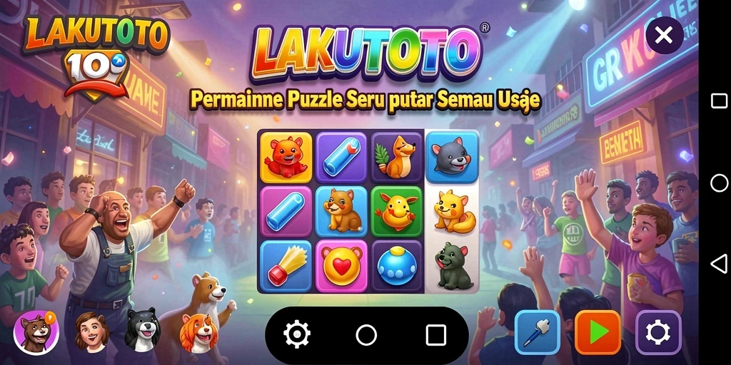 Gameplay seru dari LAKUTOTO menunjukkan tantangan puzzle yang menarik.