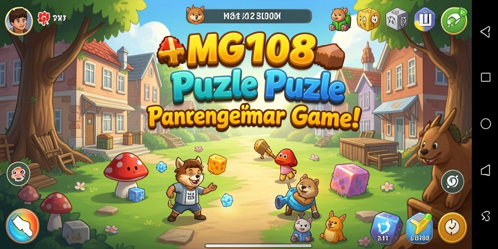 Screenshot MG108 menampilkan gameplay seru dan tantangan puzzle.