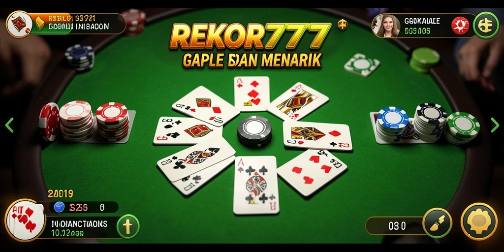 Tampilan gameplay Gaple yang menarik dan interaktif.