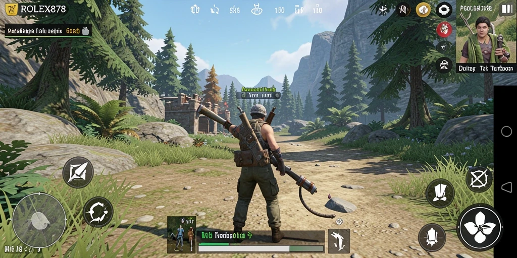 Tangkapan layar utama ROLEX878 menampilkan gameplay imersif di dunia terbuka.