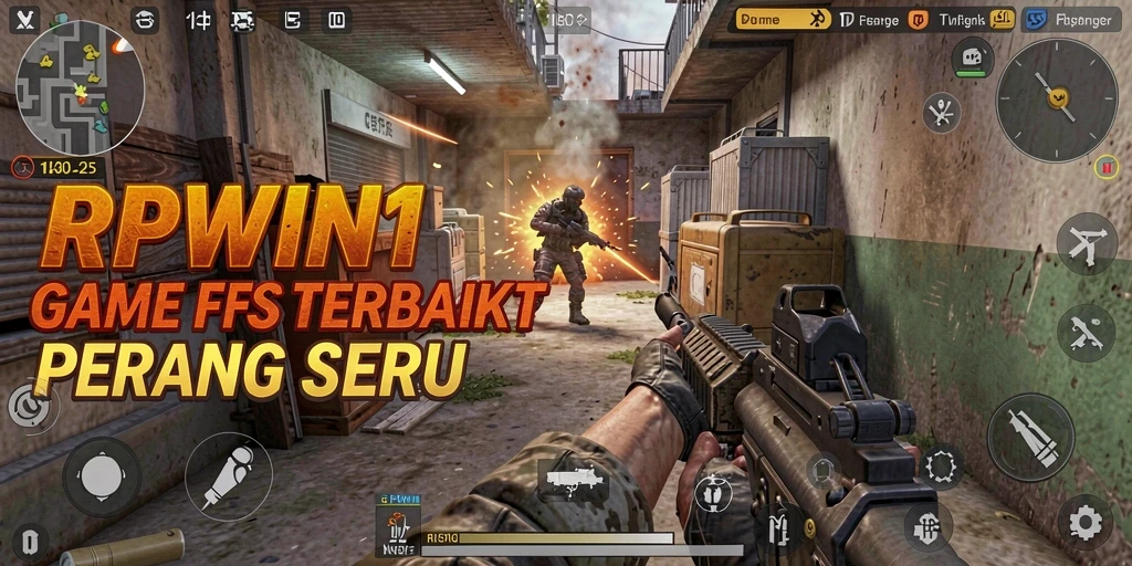 Tampilan menarik dari gameplay RPWIN1 saat pertempuran sengit berlangsung.