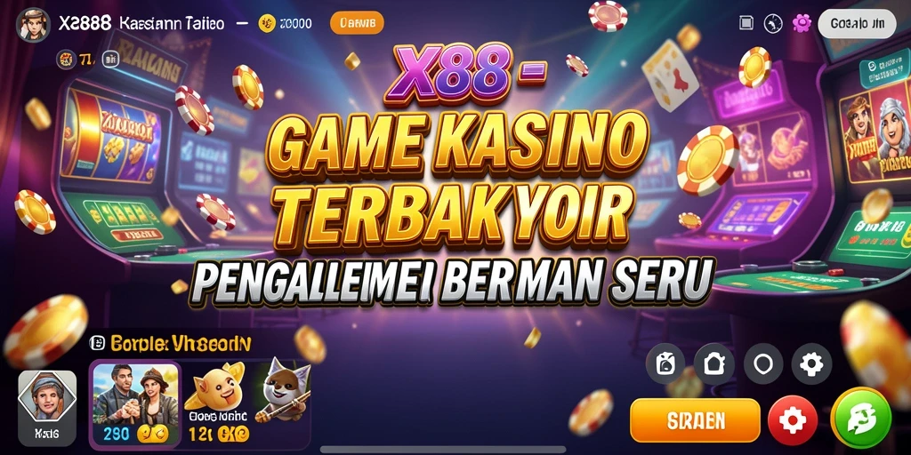 Tampilan menarik dari gameplay seru di X88 Kasino.
