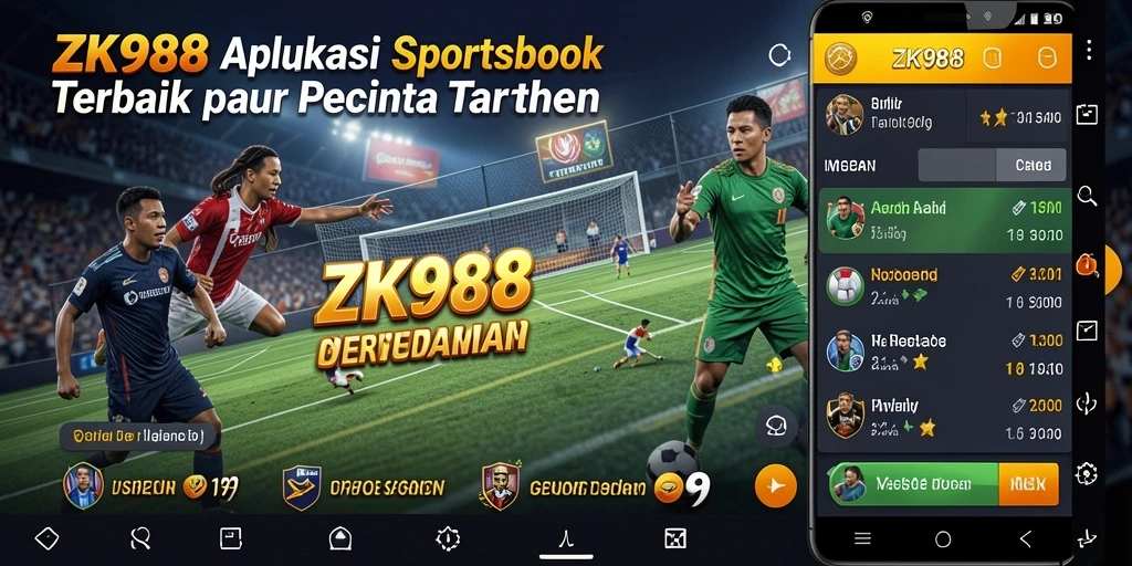 Tampilan antarmuka ZK988 yang menarik dan interaktif untuk taruhan.